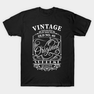 Vintage Old n°40 T-Shirt